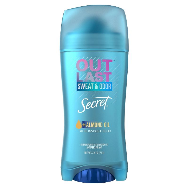 Secret Outlast Invisible Solid Women's Antiperspirant Deodorant Almond Oil Scent - 2.6oz 