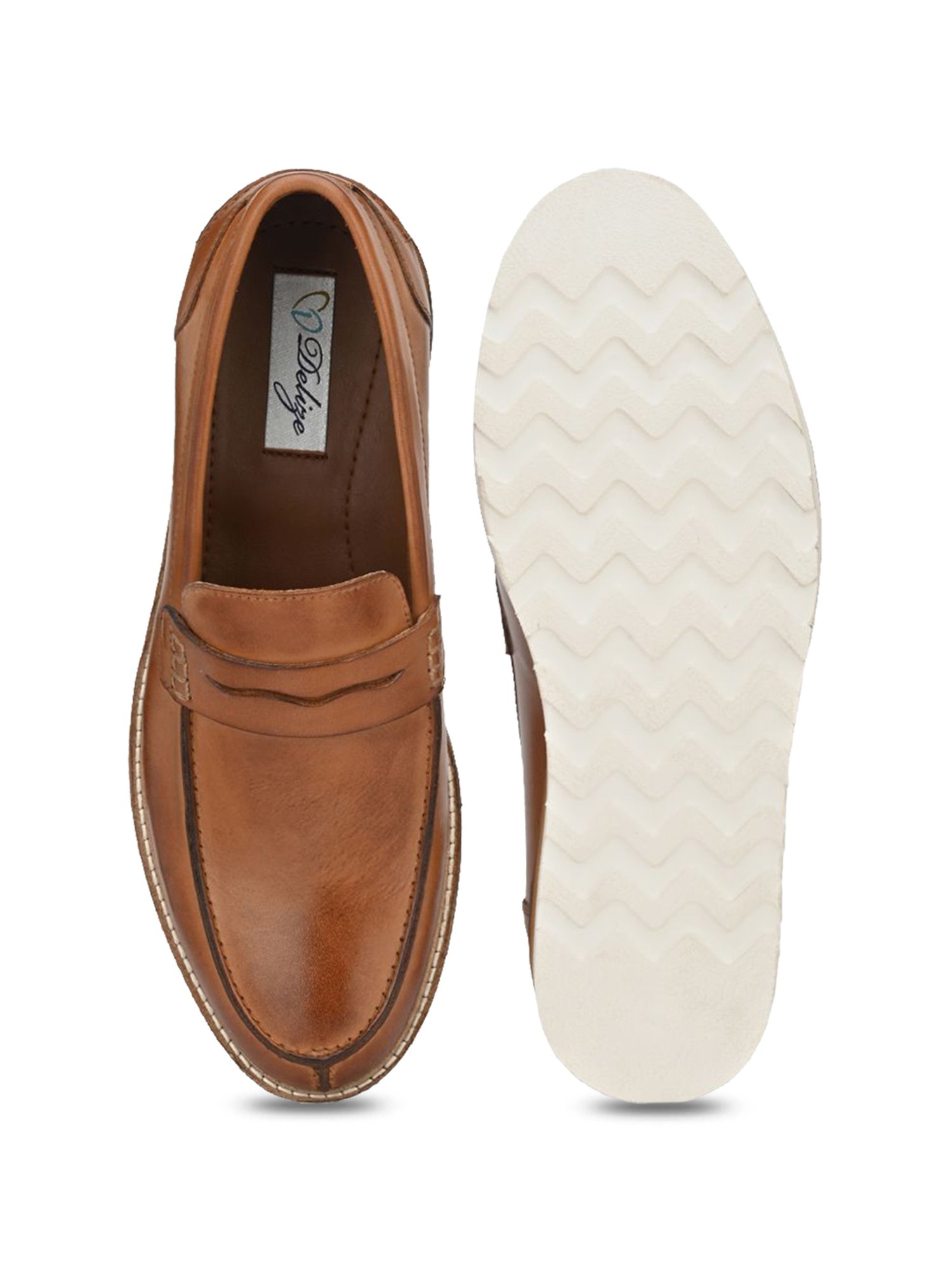 Delize Men's Tan Casual Loafers