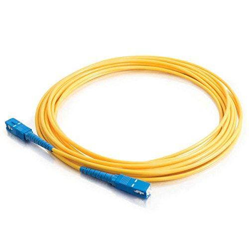 C2G/Cables to Go 37129 SC-SC 9/125 OS1 Simplex Single-Mode PVC Fiber Optic Cable (2 Meters, Yellow)
