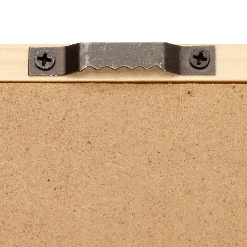 38" Soloman Wooden Shelf with Metal Brackets Brown - Kate & Laurel All Things Decor