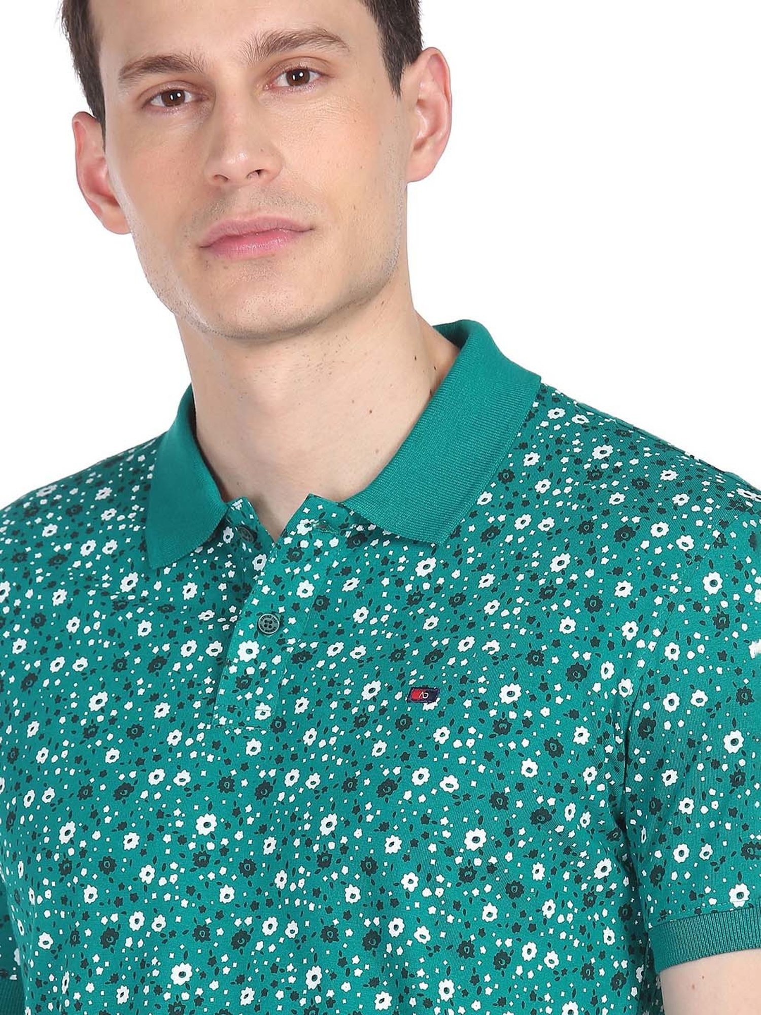 AD by Arvind Teal Polo T-Shirt