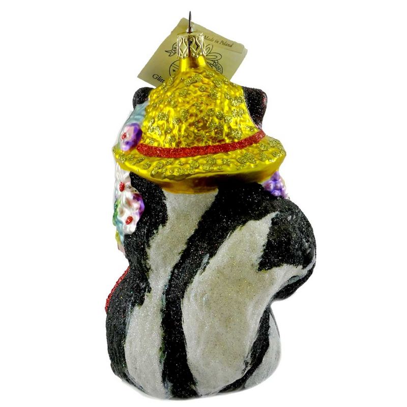 Larry Fraga Mixed Fragrances Christmas Ornament Skunk Flower  -  Tree Ornaments