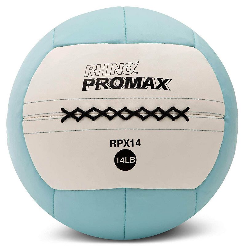 Champion Sports Soft Shell Rhino Promax Slam Light Blue Medicine Ball, 14 Pounds