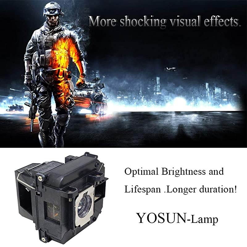 Replacement Projector Lamp for Epson elplp60 elplp61 v13h010l60 v13h010l61 PowerLite 420 425W 905 92 93 95 96W 1835 430 435W 915W D6150 Projector Lamp Bulb with Housing
