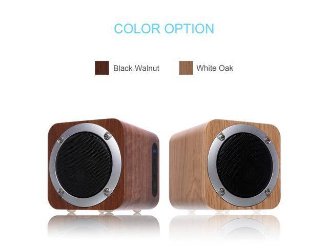 Bluetooth Speaker Wooden, Portable Bluetooth 4.0 Speakers with 70mm Big-Driver, Wireless Computer Speaker with Enhanced Bass Resonator