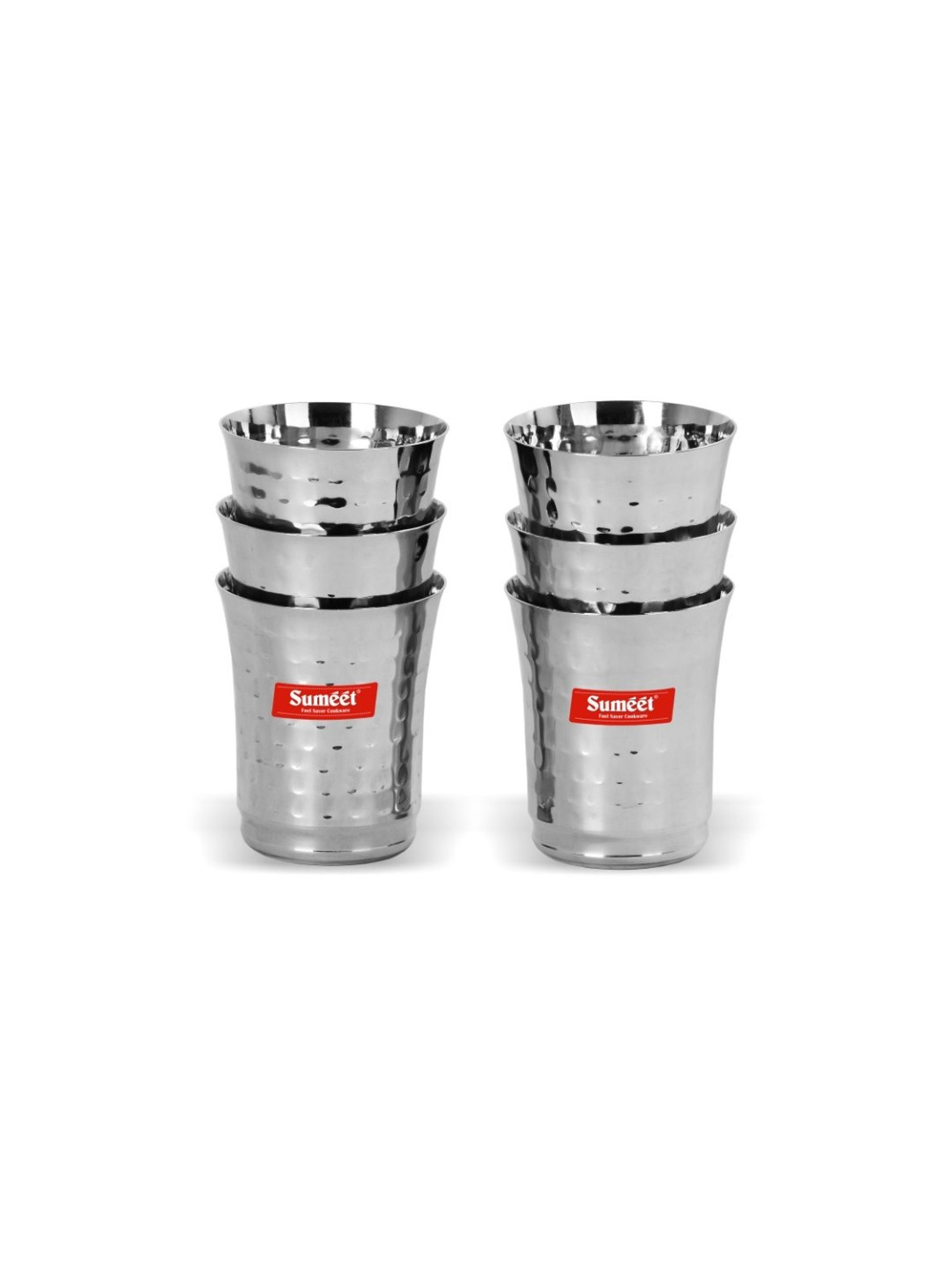 Melbify Roll Sip Transparent Cocktail Glass with straw 250ml - Set of 2