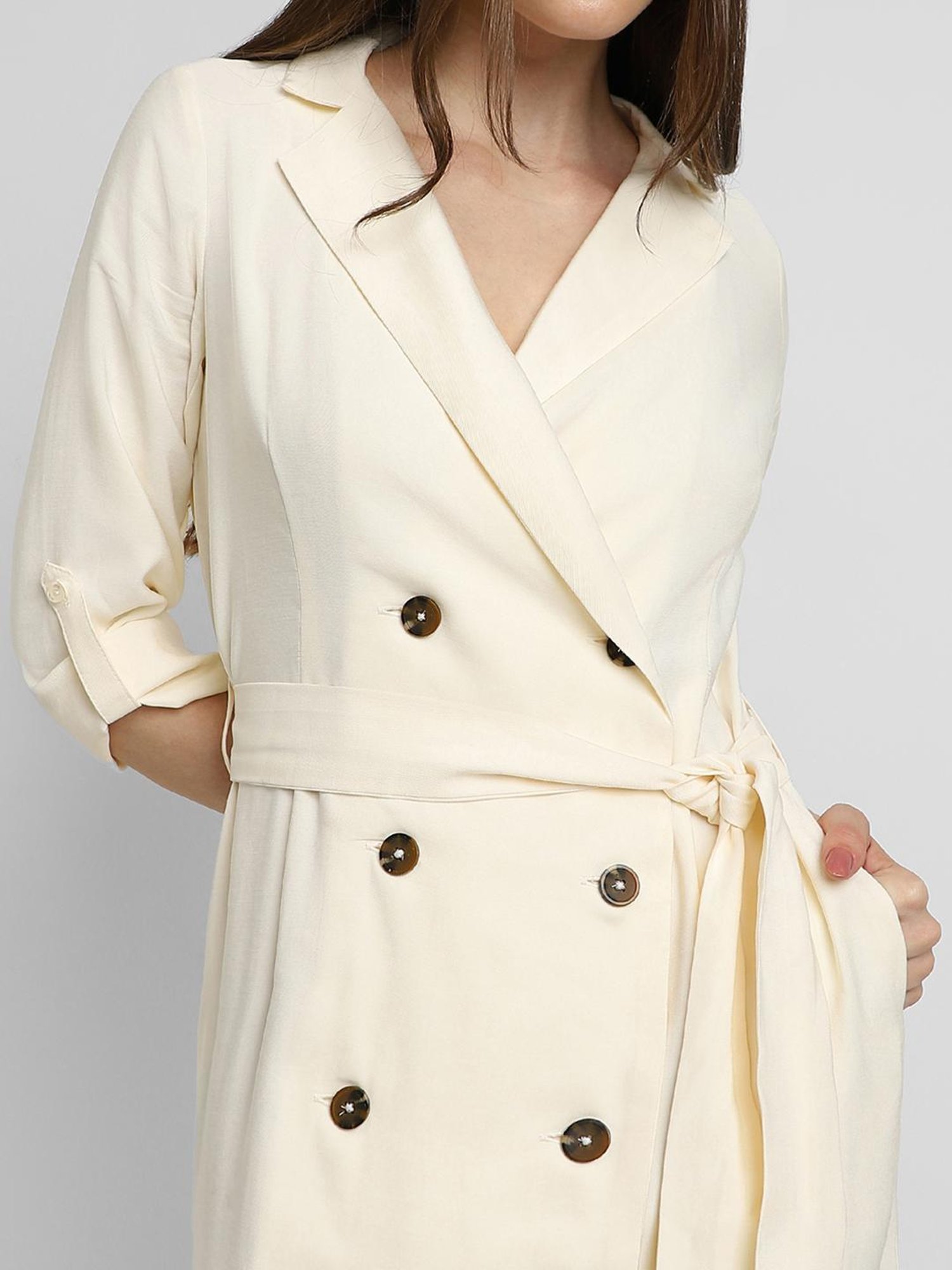 Forever 21 Beige Regular Fit A Line Dress