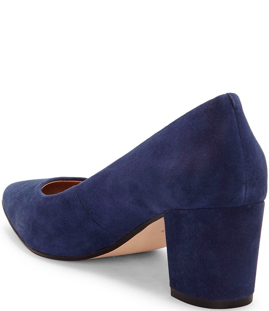 CC Corso Como Ryanna Water-Repellent Suede Block Heel Pumps