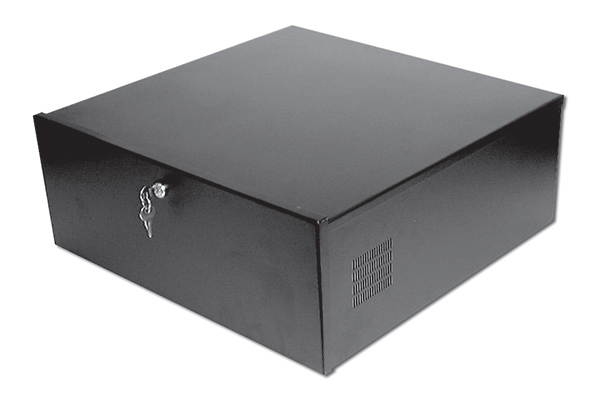 LTS LT-DVRLB18-18-5 DVR lockbox 18&rdquo; W x 18&rdquo; L x 5&rdquo; H Super Strong 16 Gauge Steel with Cooling Fan