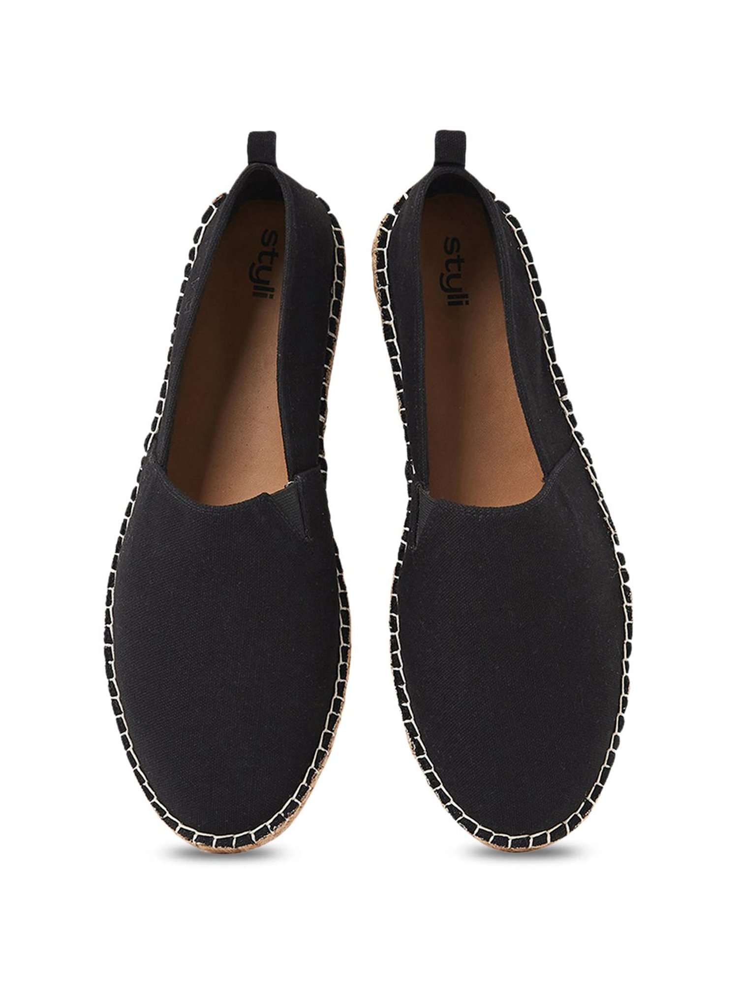 Styli Canvas Espadrille with Contrast Jute Sole