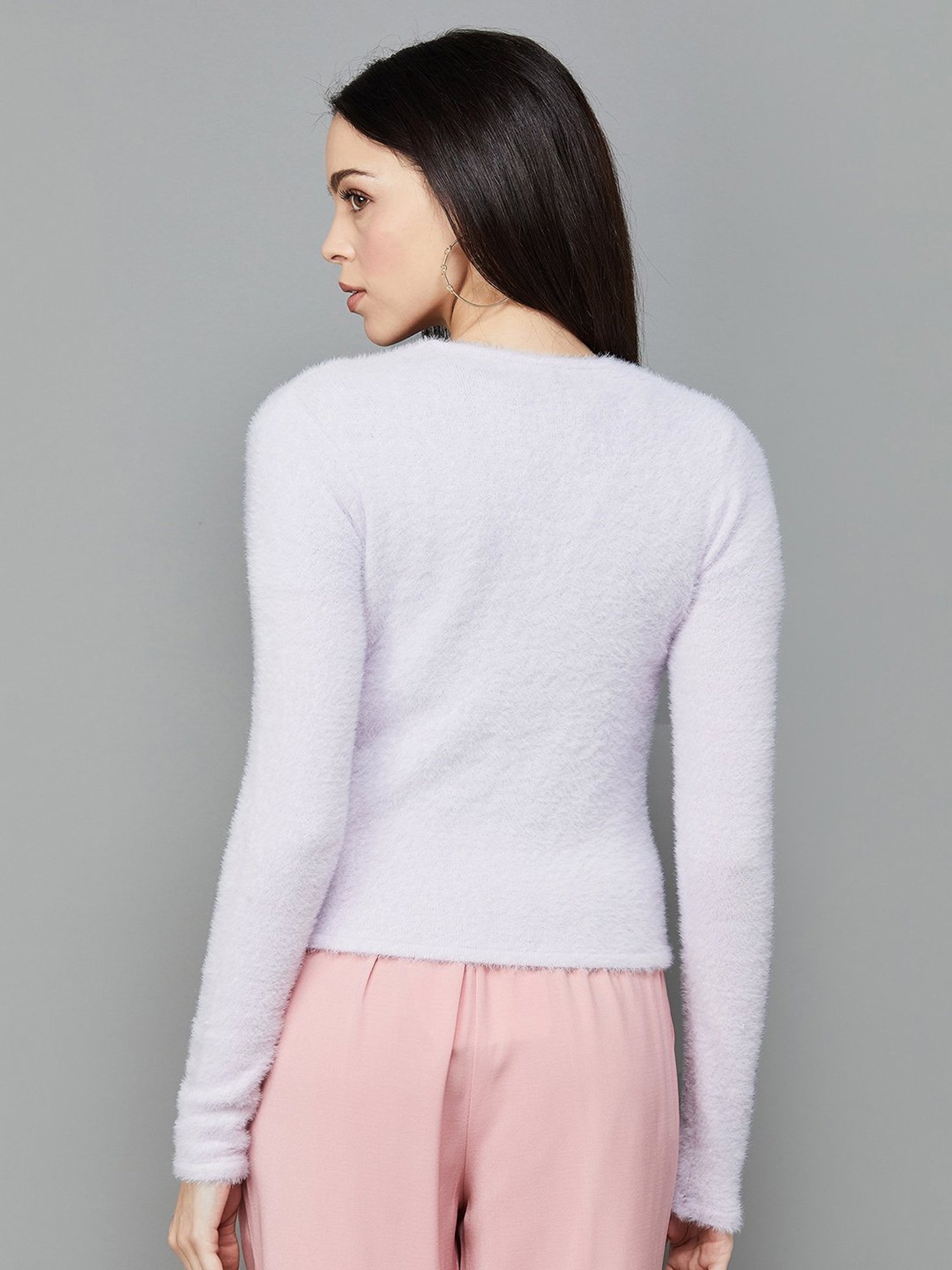 Code by Lifestyle Lilac V Neck Cardigan