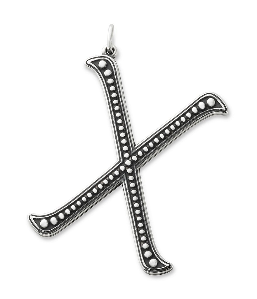 James Avery Beaded Initial Pendant Charm