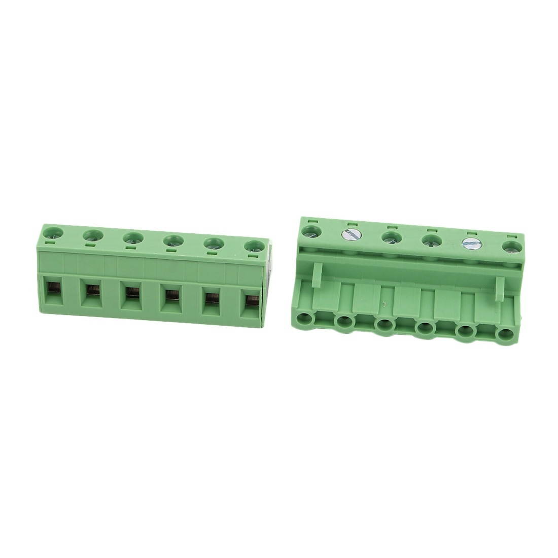 15Pcs AC 400V 20A 7.62mm Pitch 6P Terminal Block Wire Connection for PCB Mounting