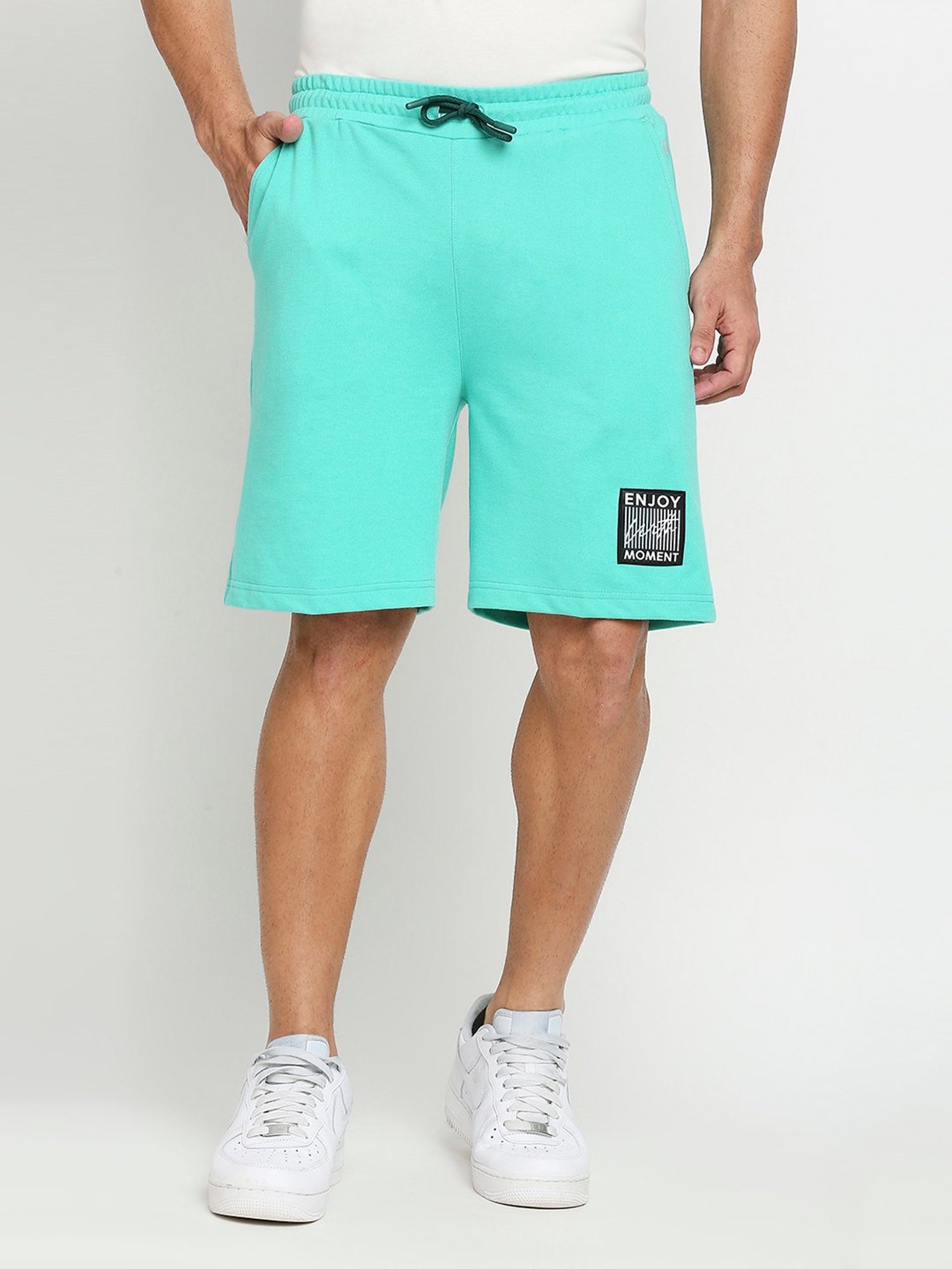 Fitz Turquoise Slim Fit Shorts