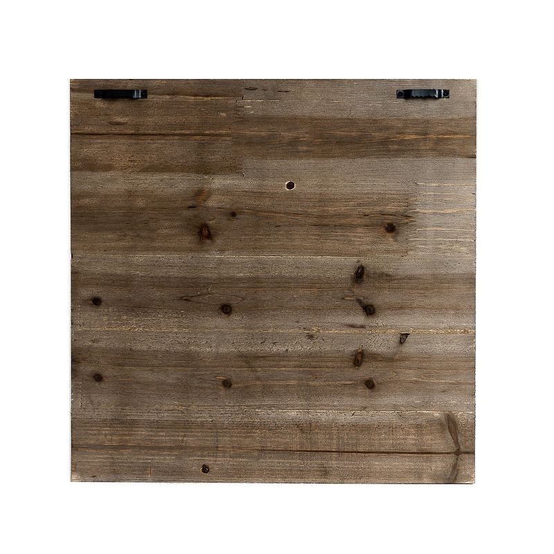 16"x16" Better Together Metal and Wood Plank Wall Art Brown - Patton Wall Decor