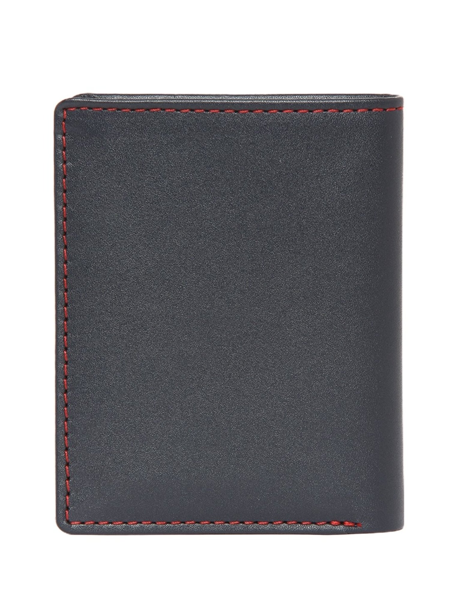THE HOLISTIK Revival Black & Maroon Casual Leather Bi-Fold Wallet for Men
