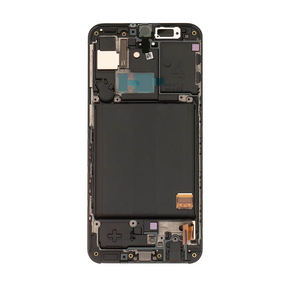 Replacement LCD Screen and Digitizer Full Assembly with Frame for Galaxy A40 SM-A405F (Black)