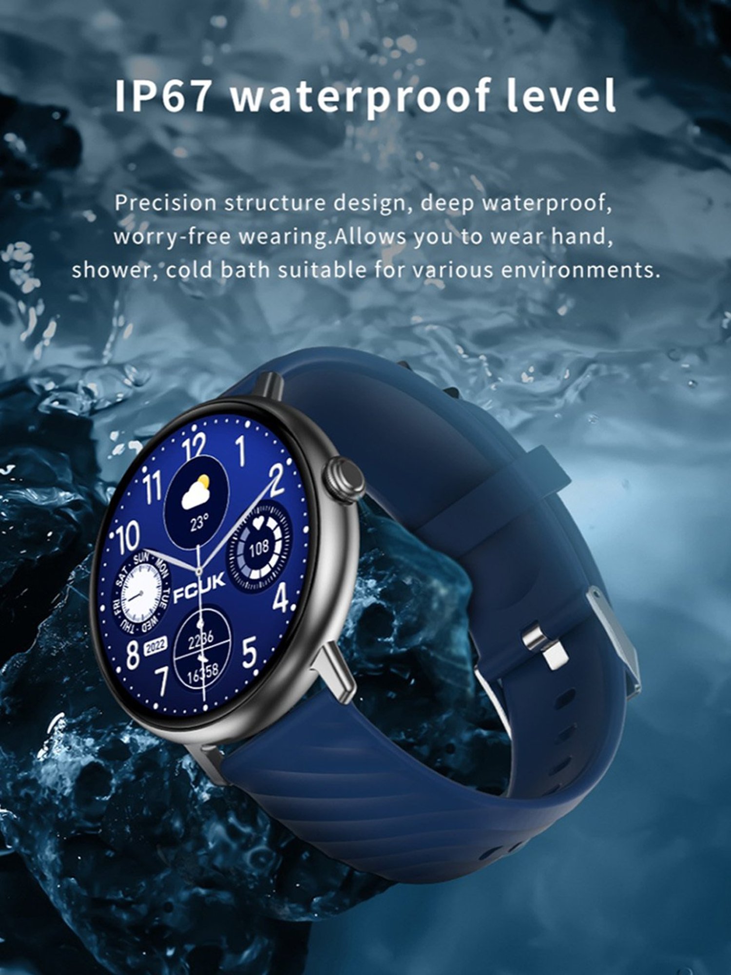 FCUK FCSW01-D TIDE Unisex Smart watch