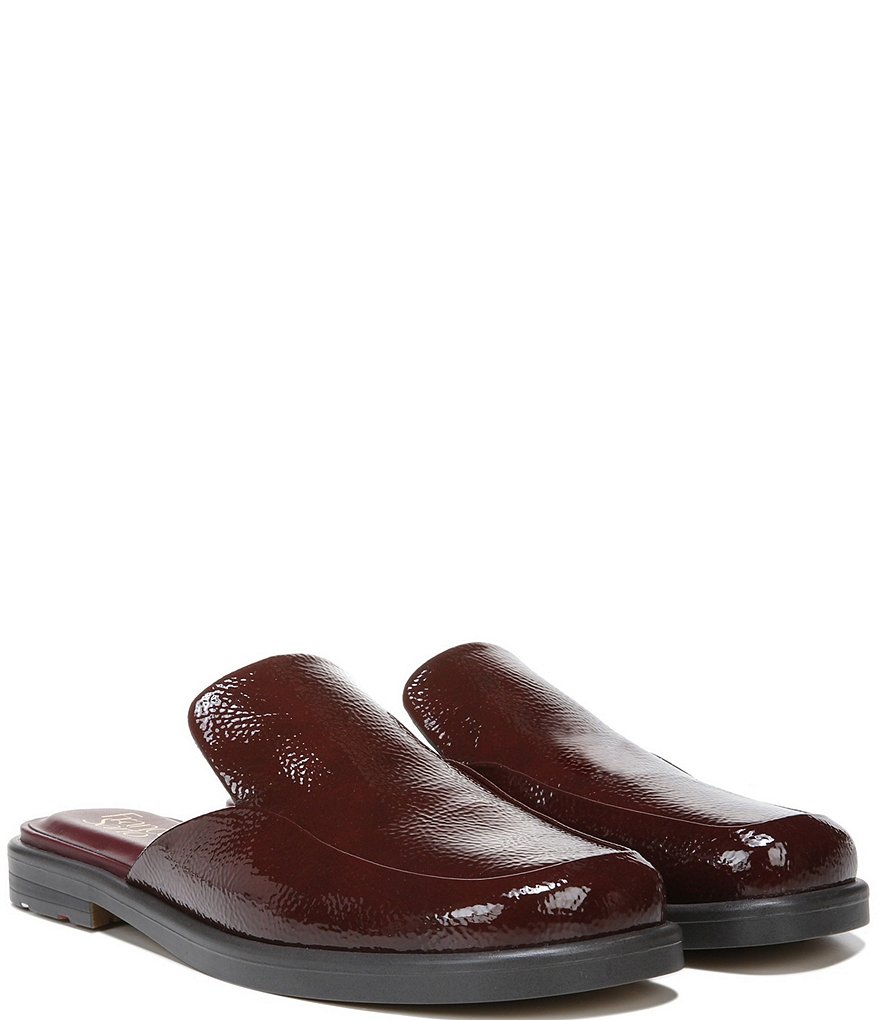 Franco Sarto Boccaslide Crinkle Patent Mules