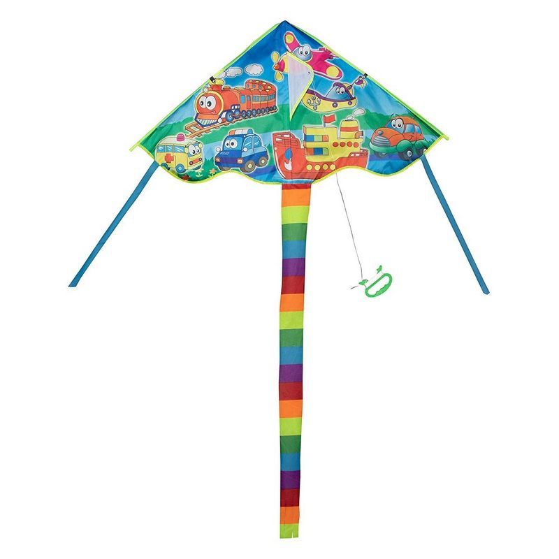 Juvale 6 Pack Kites Easy to Fly with Tail for Family and Kids, 3 Designs (36 x 19.5 in)