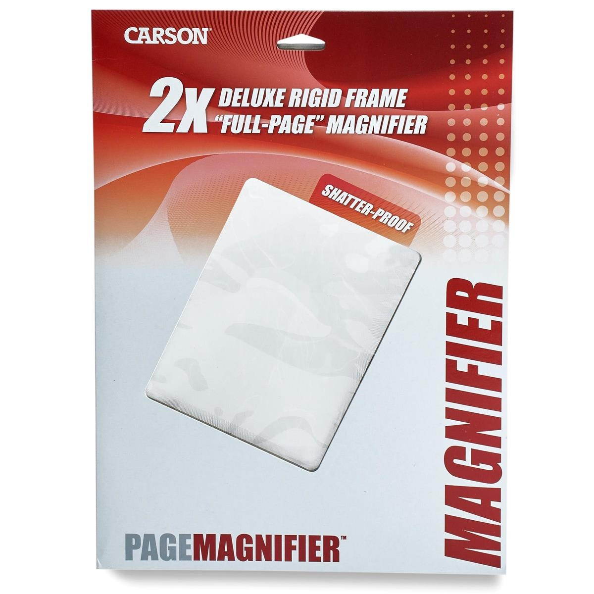 Carson Page Magnifier 2x Rigid-Frame Full Page Magnifier DM-21