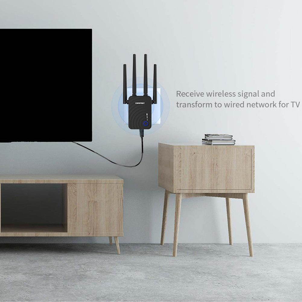 COMFAST Dual Band 1200Mbps WiFi Repeater Wireless Range Extender Booster Network