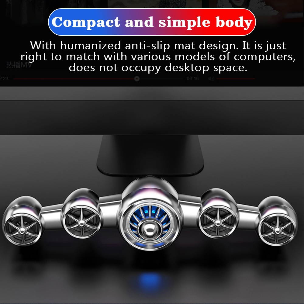 D-219 USB Desktop Computer Speaker Mini Aircraft Shape AUX Soundbar Home Subwoofer Stereo Sound Speaker
