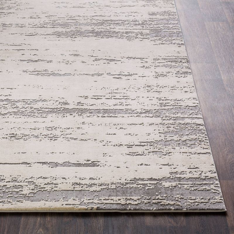 6'7"x9'6" Tree Tracks Modern Rugs Gray - Artistic Weavers