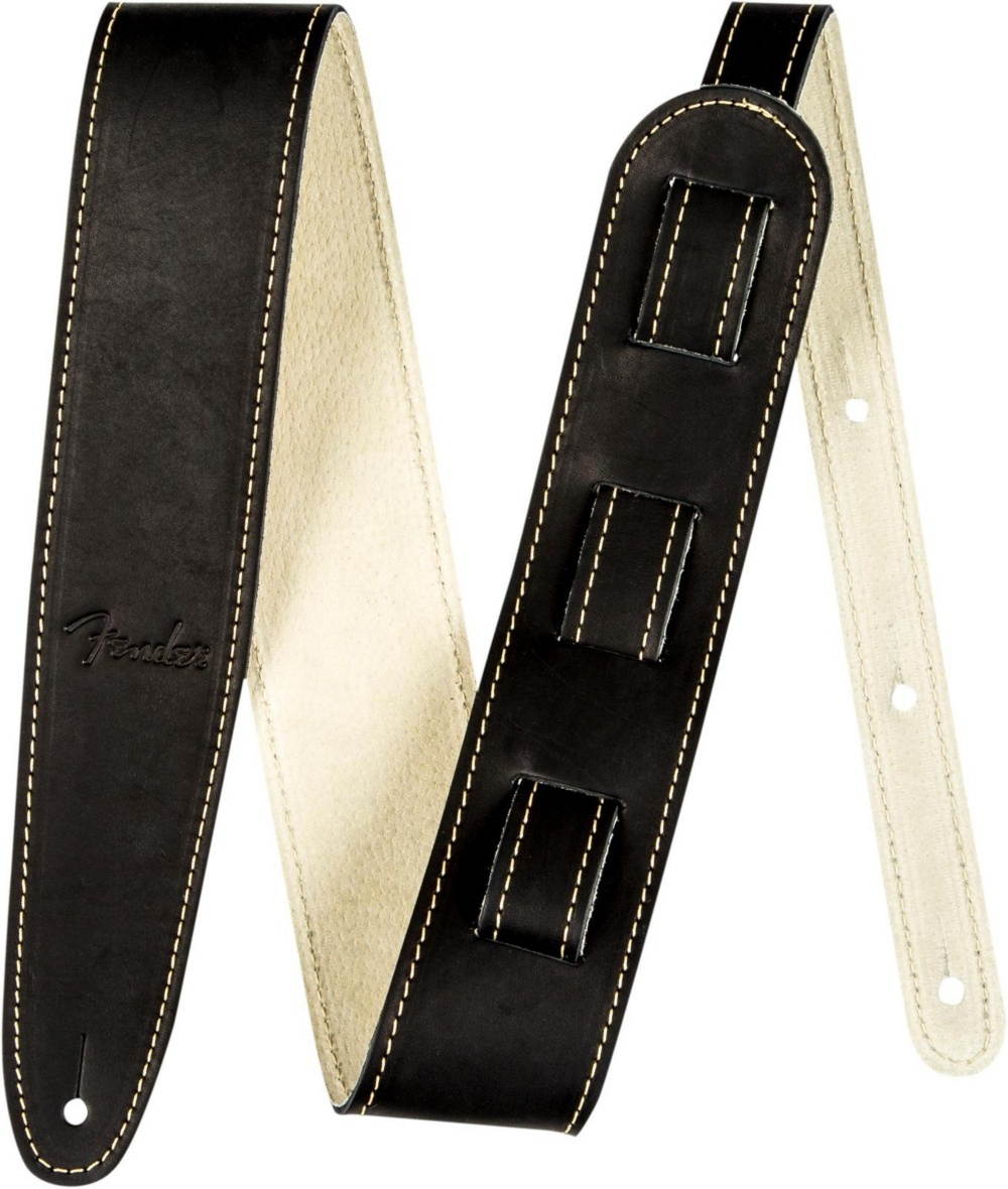 Fender Ball Glove Leather Guitar Strap Black