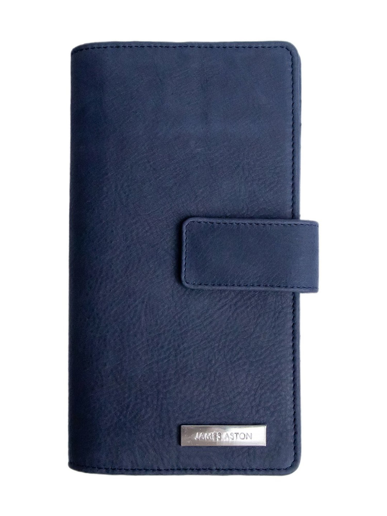 James Aston Sof&iquest;a Navy Blue Leather Clutch