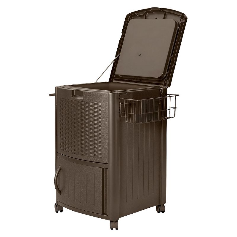 Slat Top Serving Cart - Gray - Apollo Outdoor