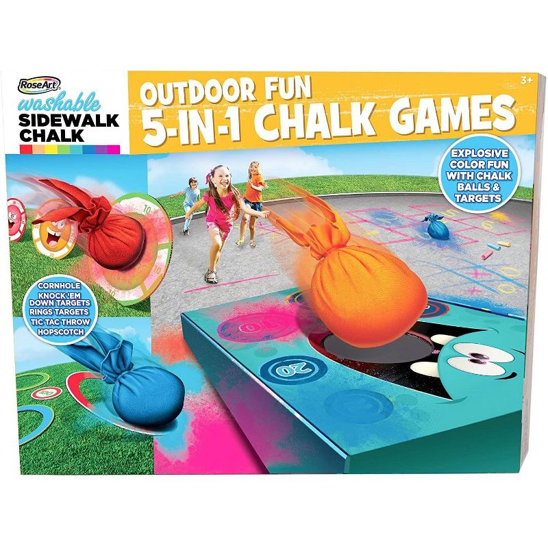 Fisher-Price Outdoor Fun 5-In-1 Sidewalk Chalk Games