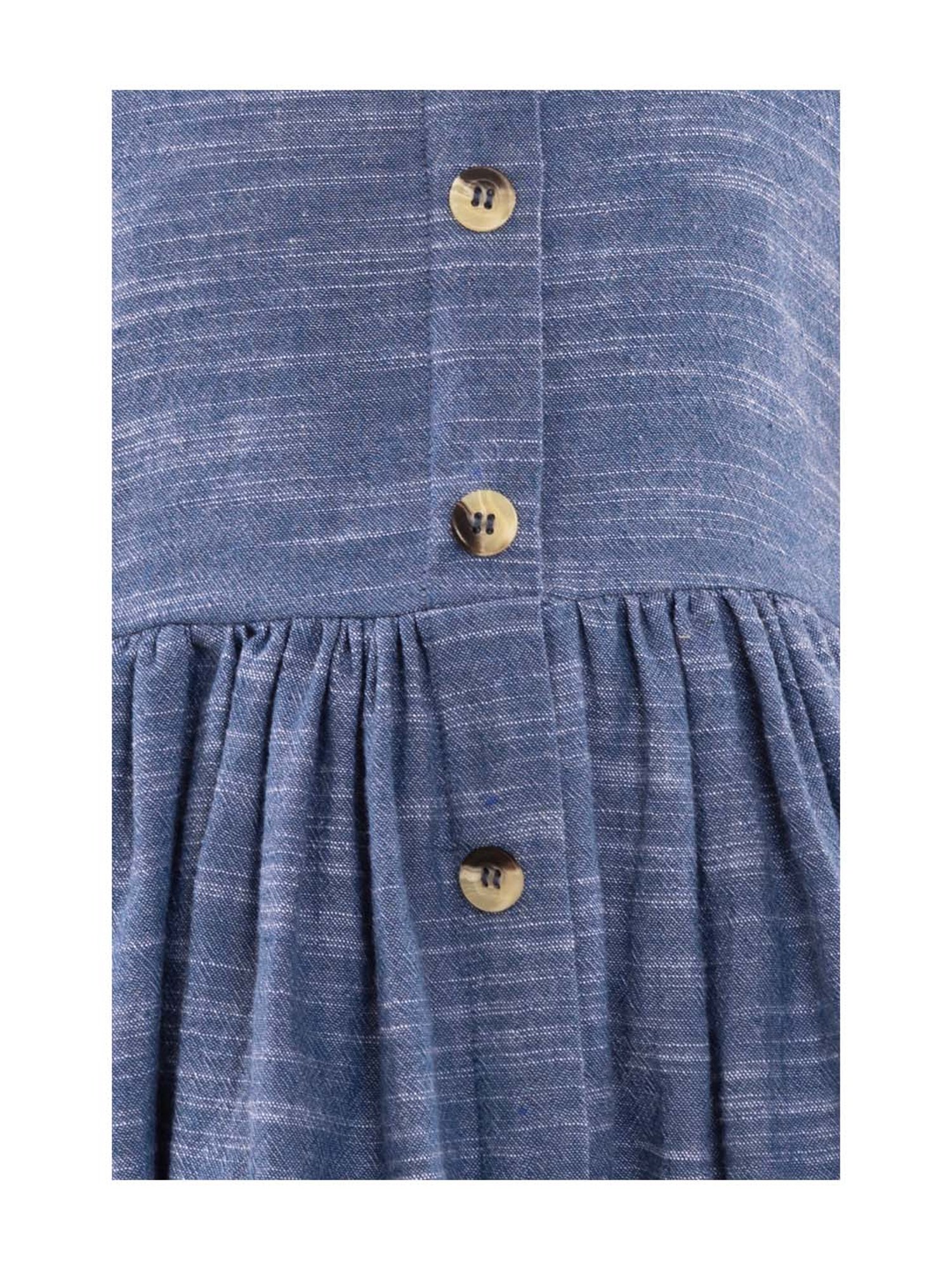 A Little Fable Kids Blue Cotton Dress