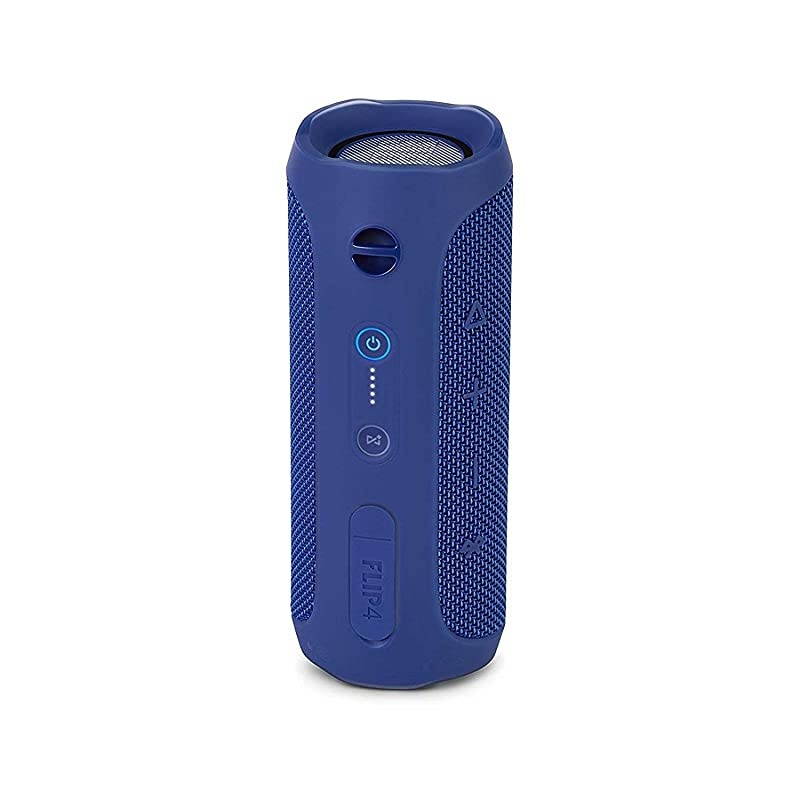Flip 4 Portable Bluetooth Wireless Speaker Bundle with Anker PowerDrive 2 2Port USB Car Charger Blue