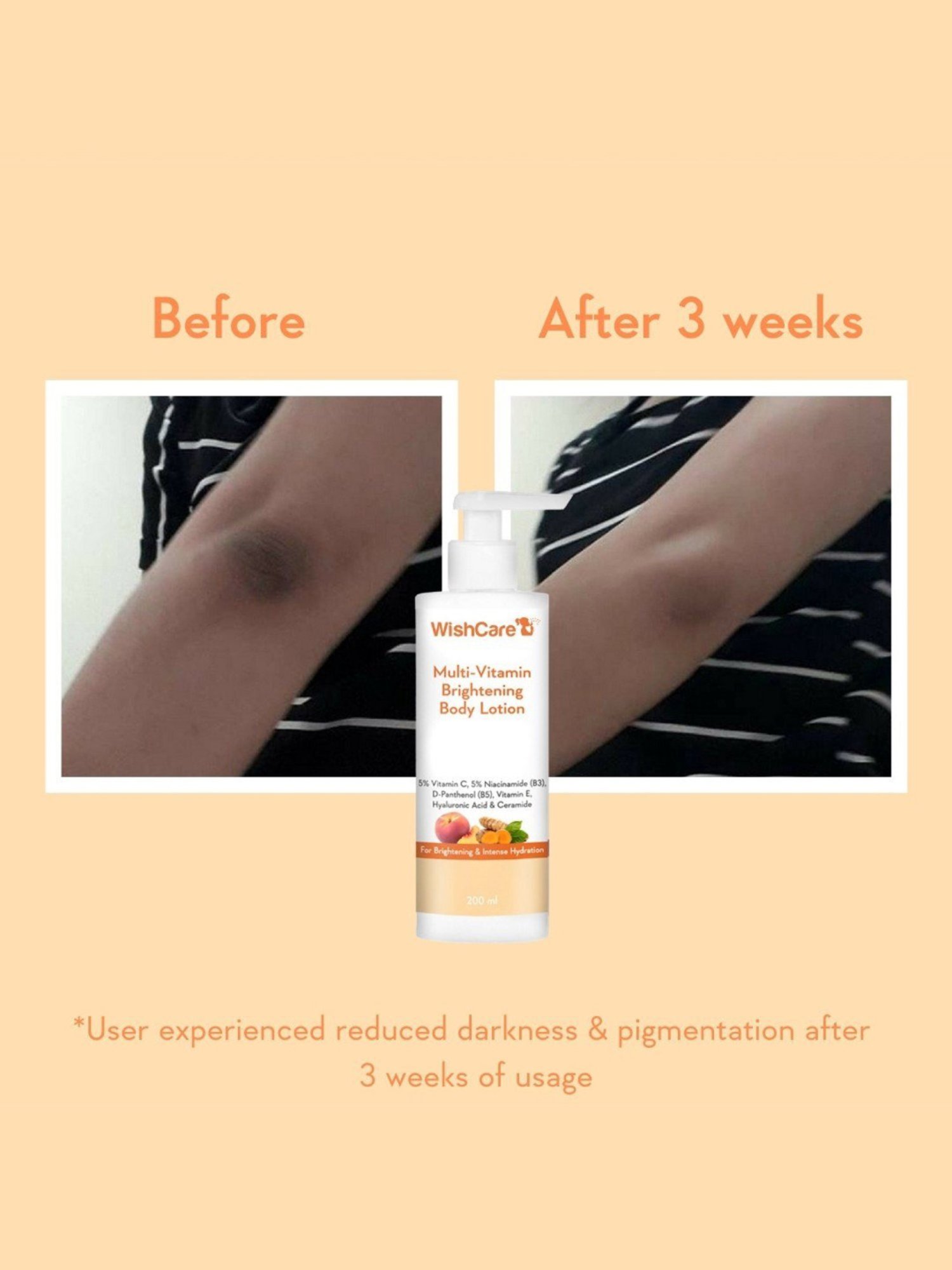 Wishcare Multi-Vitamin Brightening Body Lotion - 200 ml