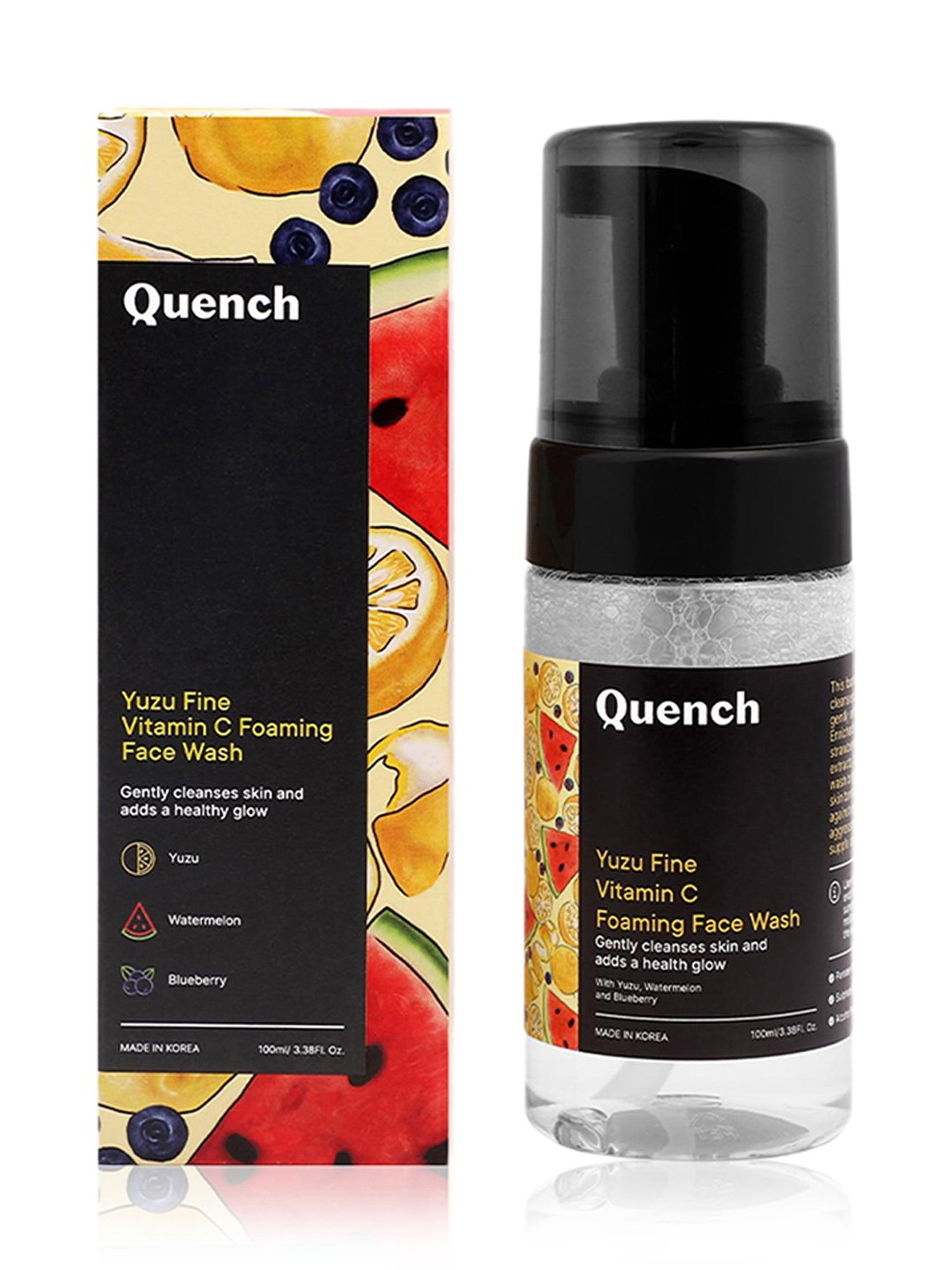 Quench Botanics Yuzu Fine Vit C Foaming Face Wash - 100 ml