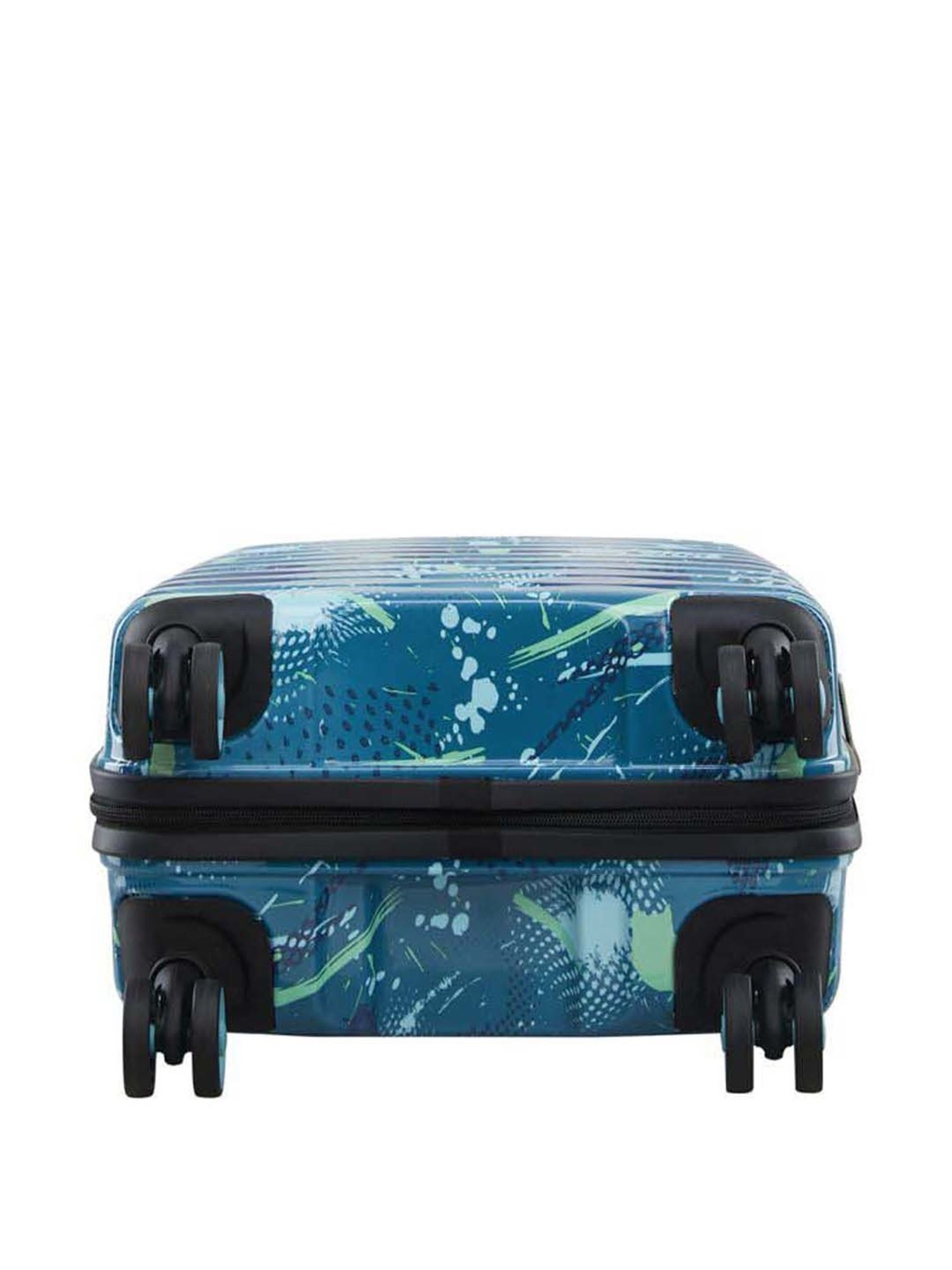 Skybags Camoflex Blue & Green Printed Hard Cabin Trolley Bag - 39 cm