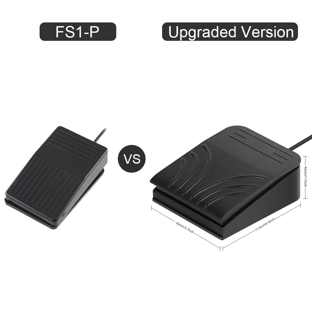 [Upgraded] iKKEGOL USB Single Foot Pedal Optical Switch Control One Key Program Computer Keyboard Mouse Game Action HID