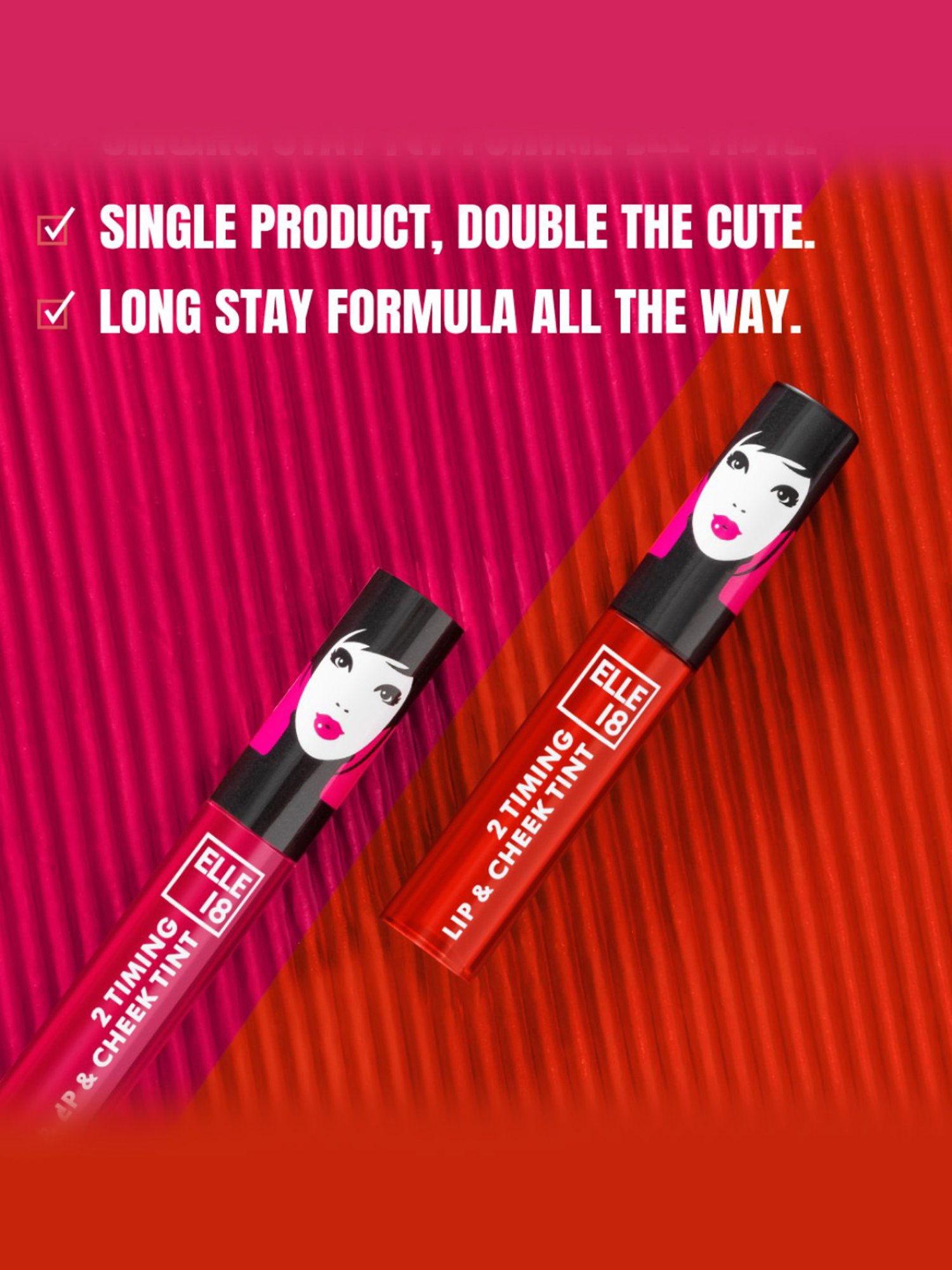 Elle 18 2 Timing Lip & Cheek Tint Tropicana - 4 ml