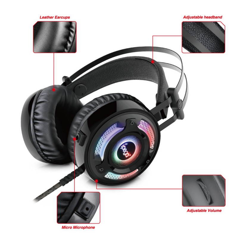 IPega Gaming Headset Head-mounted PG-R008 Surround Sound Headphone With Microphone For PC Switch PS4 Xbox One Cellphone