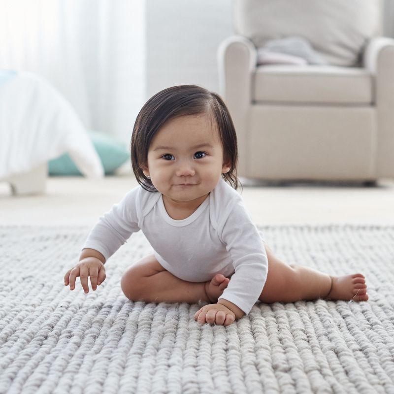 Gerber Baby Adaptive 8pc Onesies Bodysuits Essentials Set - White 0-3M