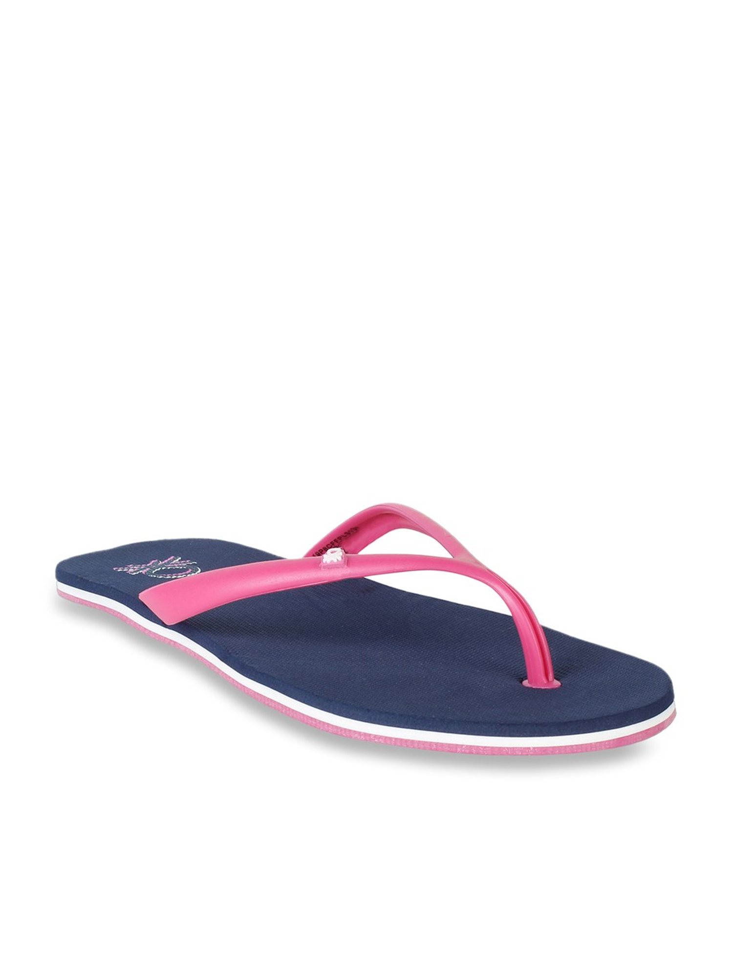 United Colors of Benetton Pink & Navy Flip Flops