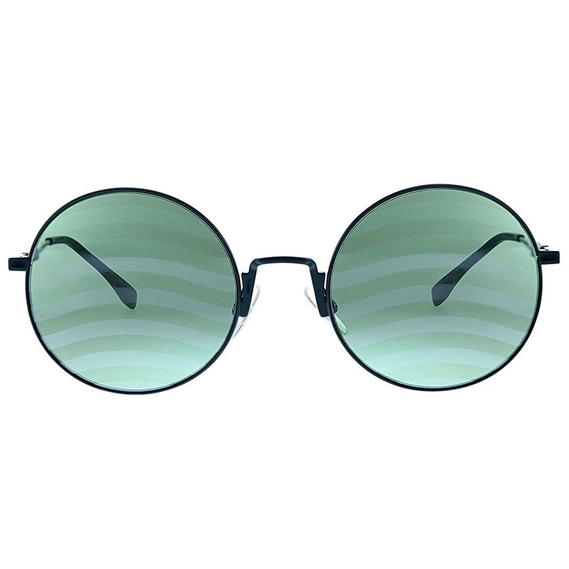Fendi Waves FF 0248 1ED XR Womens Round Sunglasses Green 53mm