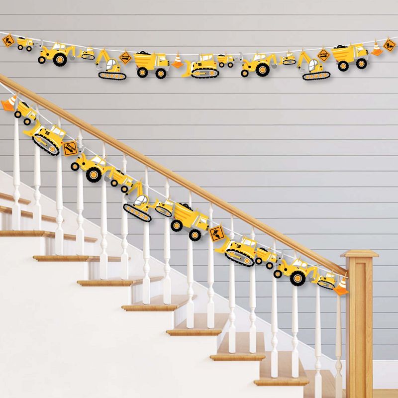 Big Dot of Happiness Blue Elephant - Boy Happy Birthday Decorations Party Banner