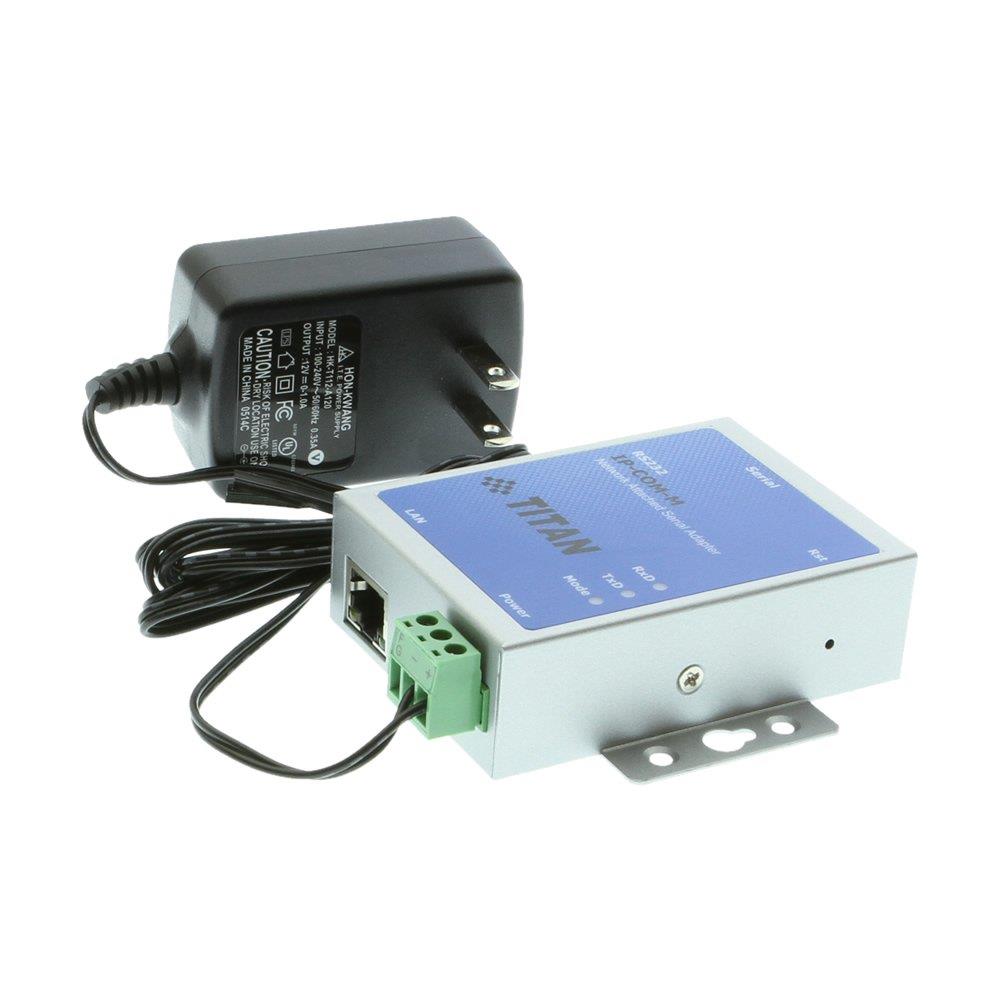 Coolgear Industrial 1 Port RS-232 DB9 Serial over Network Device Server