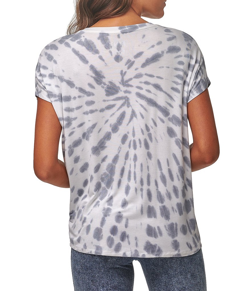 Karen Kane Short Sleeve Tie-Dye Hoodie