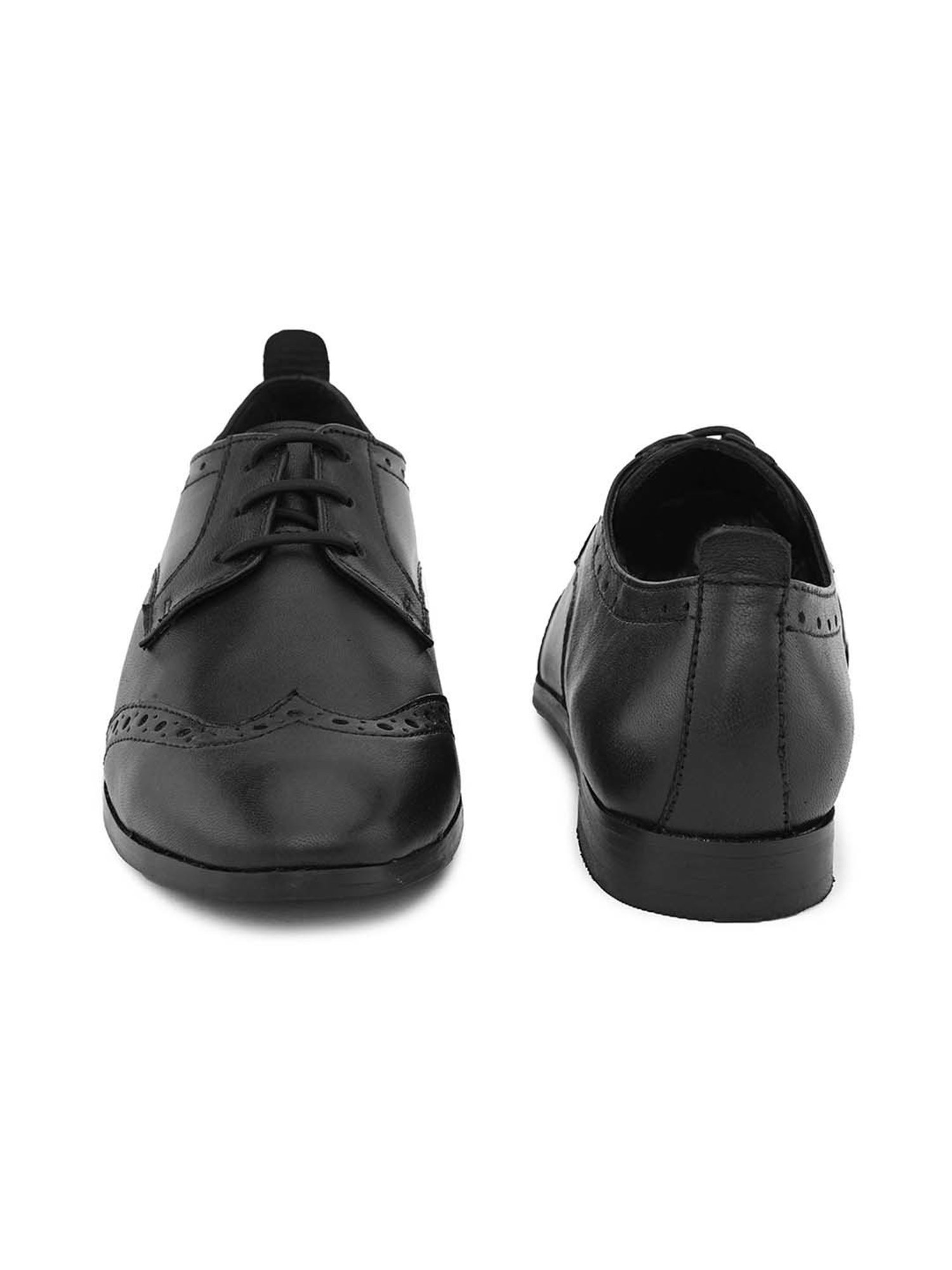 Carlo Romano Women's Black Derby Shoes