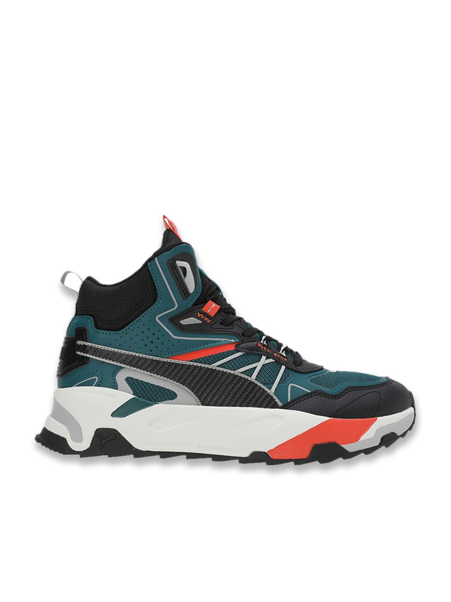 Puma Men's Trinity Mid Hybrid Mint Blue Ankle High Sneakers