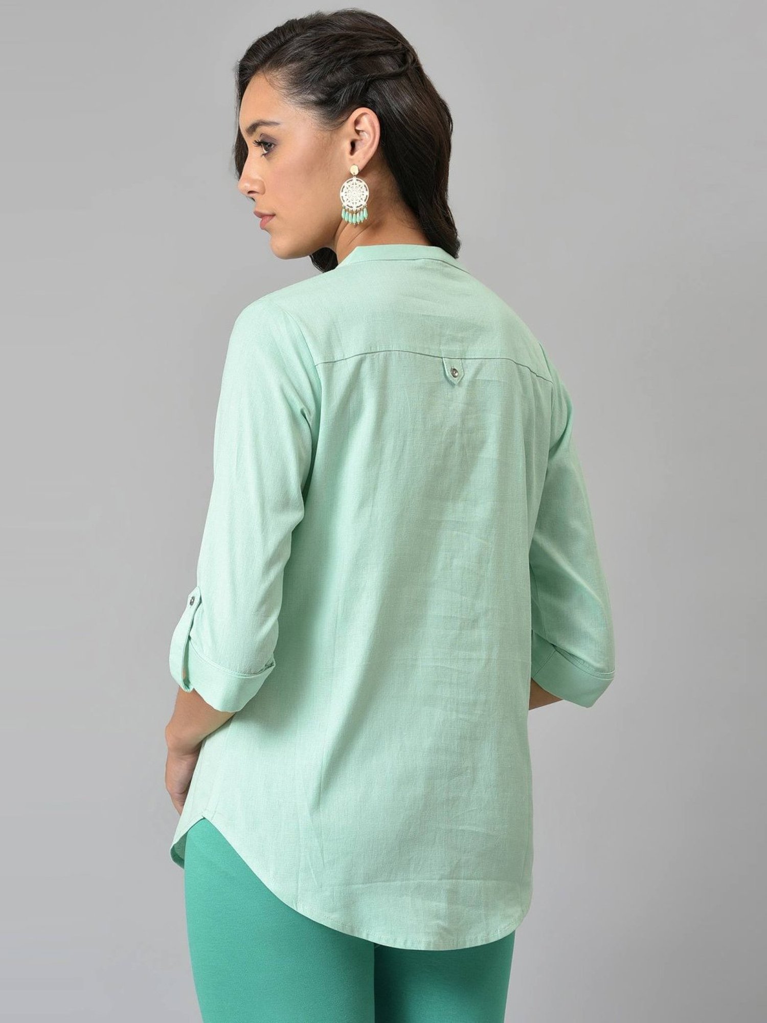 W Green Cotton Tunic