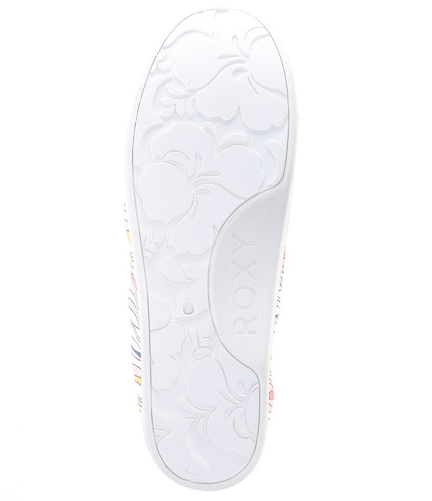 Roxy Bayshore III Canvas Striped Slip-On Sneakers